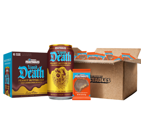 Feastables × Liquid Death Peanut Butter Cup Bundle