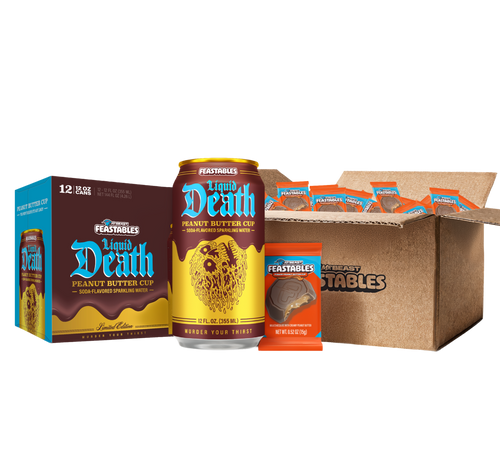 Feastables × Liquid Death Peanut Butter Cup Bundle
