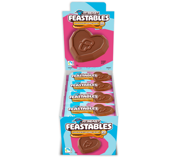 Valentines Chocolate Caramel Hearts