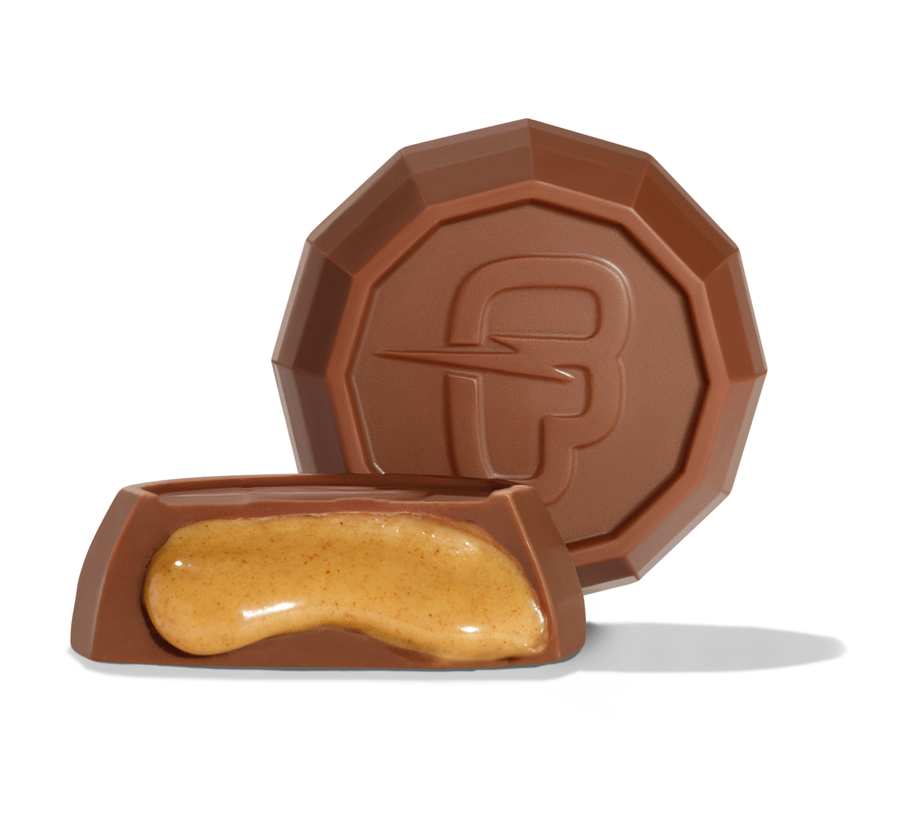 Creamy Peanut Butter Cups enlarged to show texture - USCP2307 - USCP2207