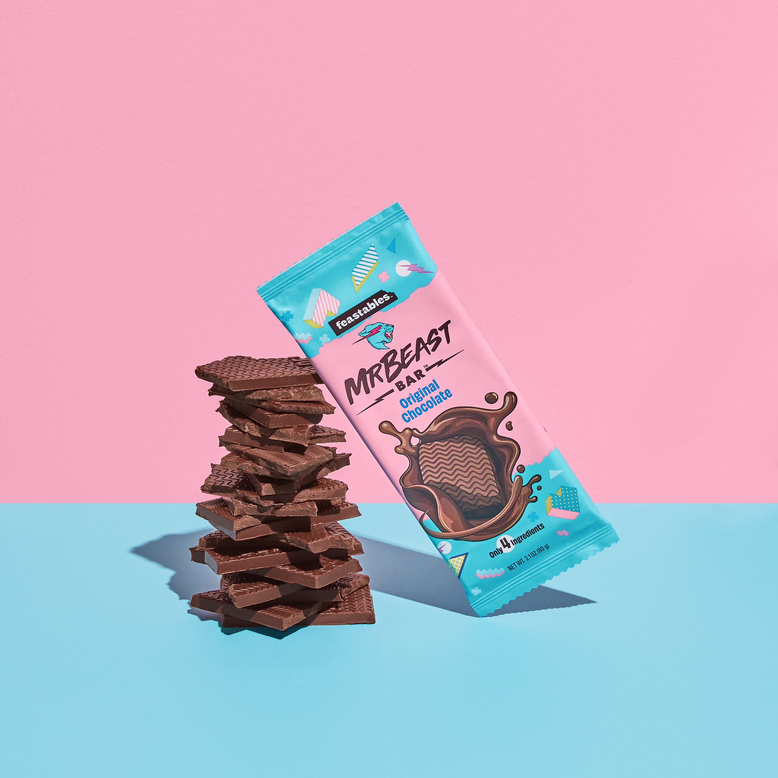 Feastables MrBeast Milk Chocolate Bars With Peanut Butter - Deez Nuts ...