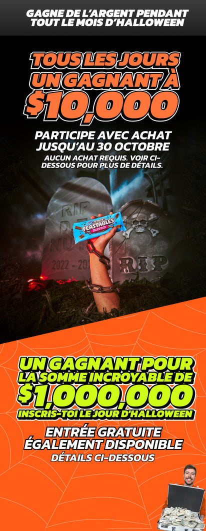 GAGNE DE L’ARGENT PENDANT TOUT LE MOIS D’HALLOWEEN