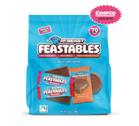 Packaging of Mr. Beast Feastables Club Snack-Size Variety Pack with Costco exclusive label. USCL2322.