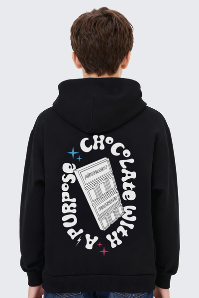 Youth Feastables Retro Hoodie - Black