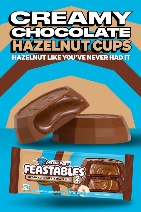 Our NEW Creamy Chocolate Hazelnut Cups are here! Hazelnut like you've never had it!