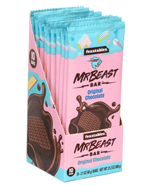  Feastables MrBeast Variety Pack Chocolate Bars (Original  Chocolate, Quinoa Crunch, Almond Chocolate), 18 Count : Grocery & Gourmet  Food